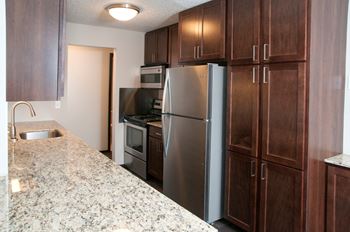 Rich shaker style cabinetry